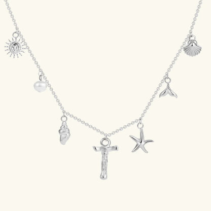 [Royal&Vicky]Avaria Ocean Initial Necklace