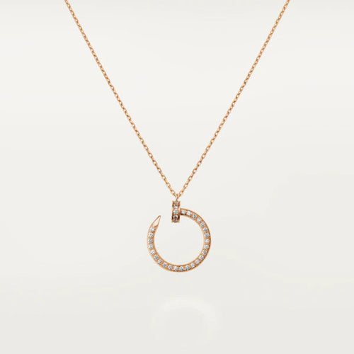 [Royal&Vicky]JUSTE NECKLACE PINK GOLD DIAMONDS