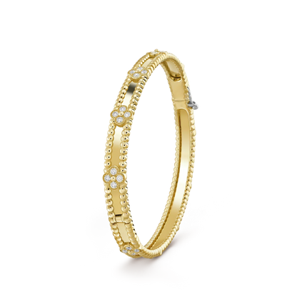 [Royal&Vicky]CLOVER BRACELET 4MM DIAMONDS