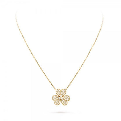 [Royal&Vicky]FLOWER DIAMOND NECKLACE