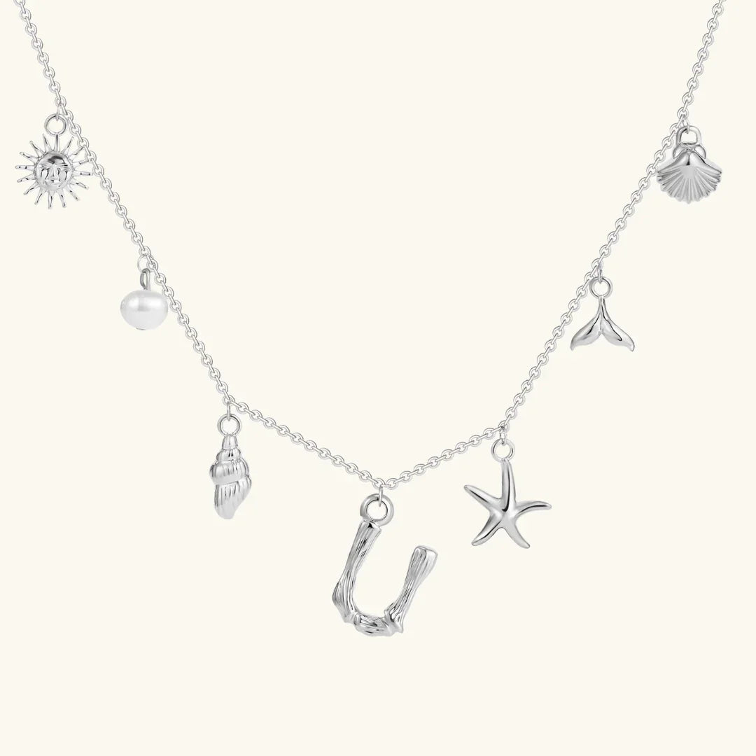 [Royal&Vicky]Avaria Ocean Initial Necklace