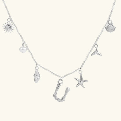 [Royal&Vicky]Avaria Ocean Initial Necklace