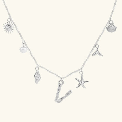 [Royal&Vicky]Avaria Ocean Initial Necklace