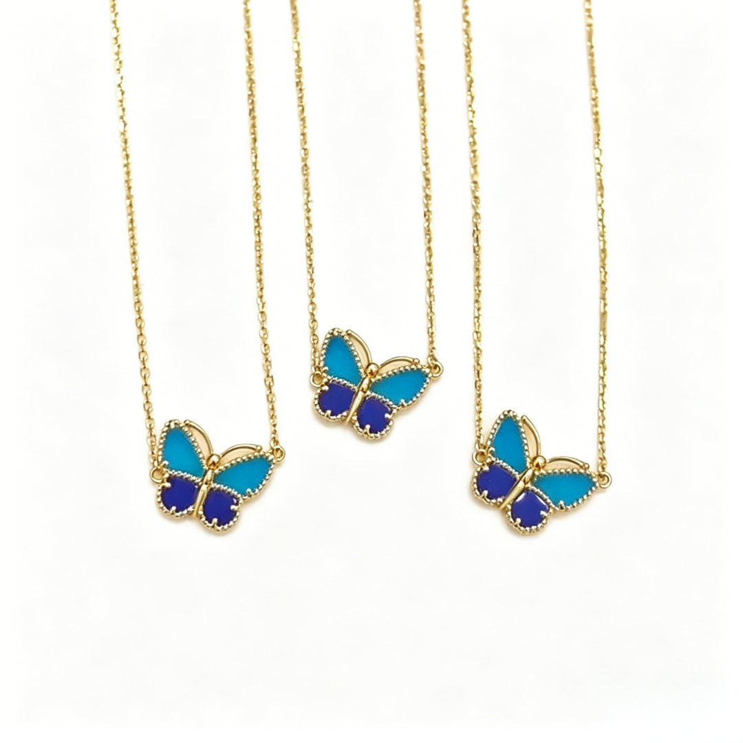 [Royal&Vicky] 2026 NEW LUCKY BUTTERFLY 1 MOTIFS NECKLACE