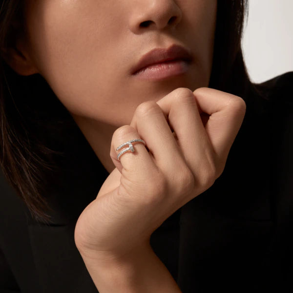 [Royal&Vicky]JUSTE RING 1.8MM SILVER DIAMONDS