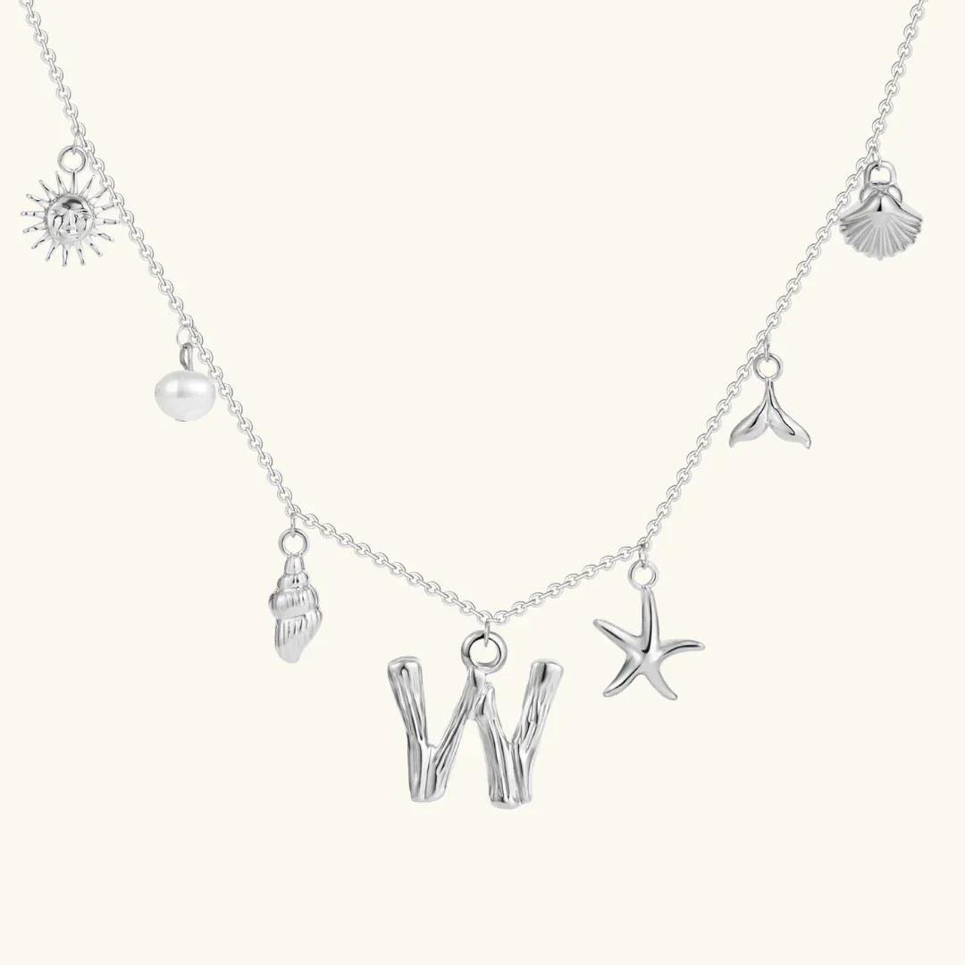 [Royal&Vicky]Avaria Ocean Initial Necklace