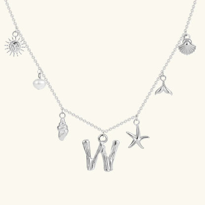 [Royal&Vicky]Avaria Ocean Initial Necklace