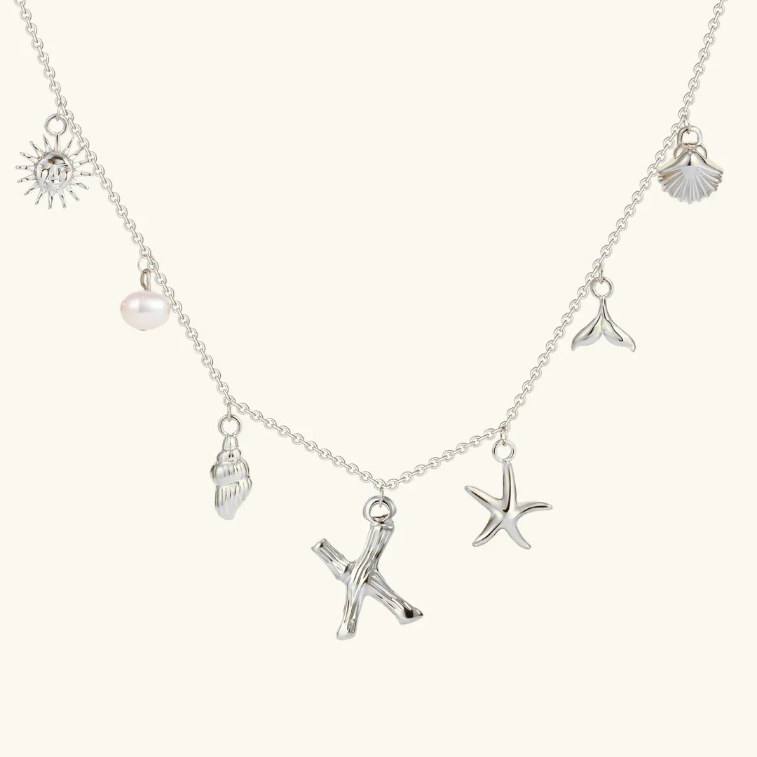 [Royal&Vicky]Avaria Ocean Initial Necklace
