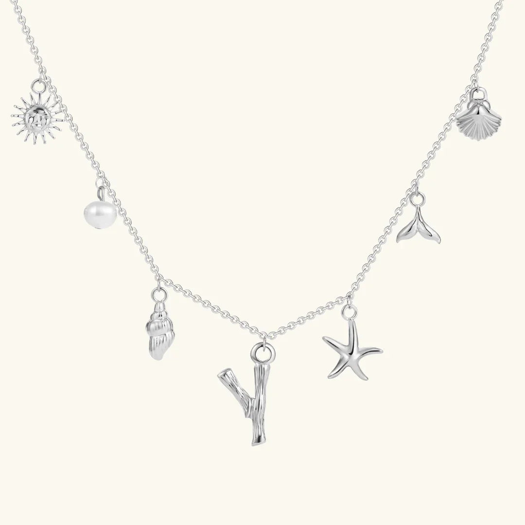 [Royal&Vicky]Avaria Ocean Initial Necklace