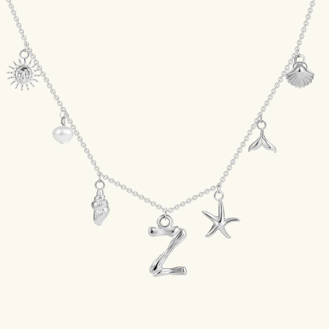 [Royal&Vicky]Avaria Ocean Initial Necklace
