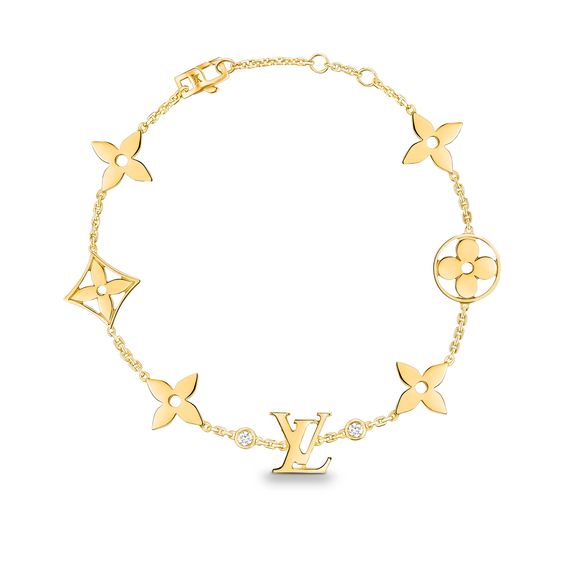 [Royal&Vicky]STAR AND SUN 7 MOTIFS GOLD BRACELET