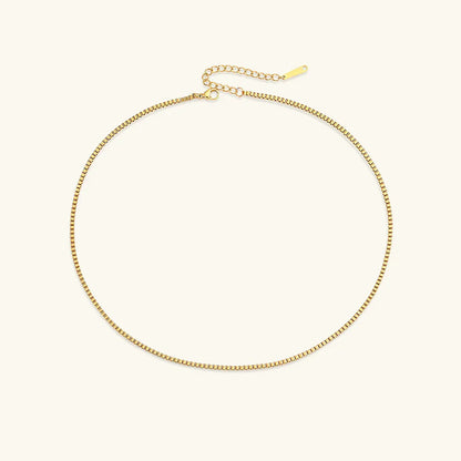 [Royal&Vicky]Danica Box Chain Gold Necklace