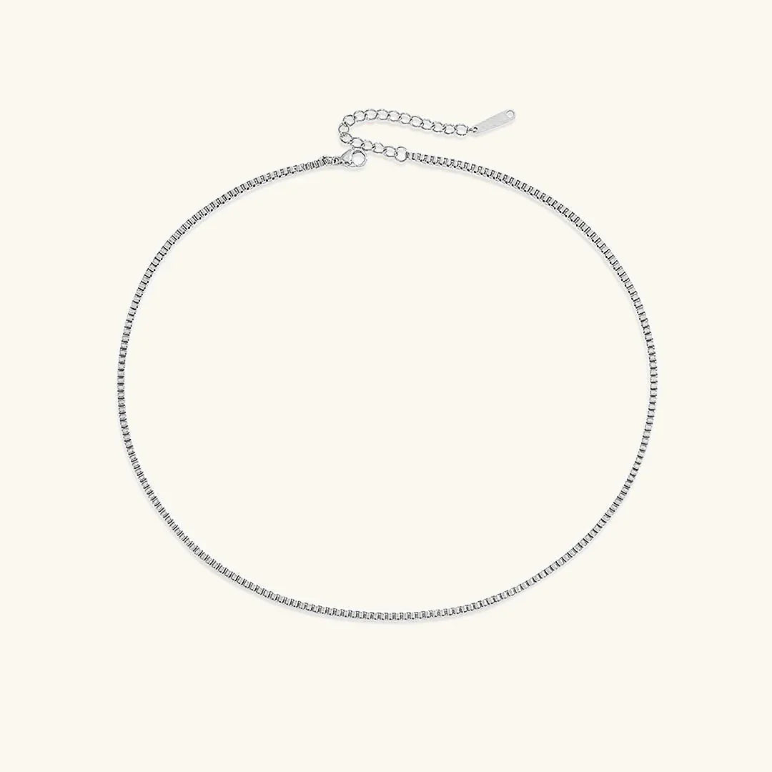 [Royal&Vicky]Danica Box Chain Gold Necklace