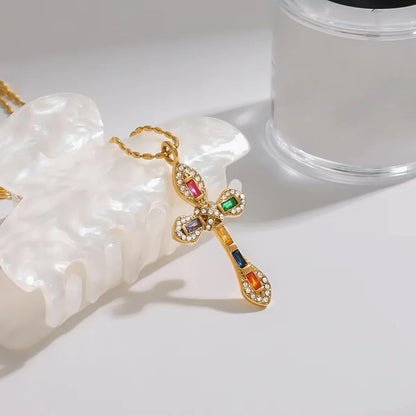 [Royal&Vicky]Olea Diamond Crucifix