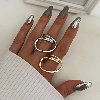 [Royal&Vicky]Meri Contemporary Gold Ring