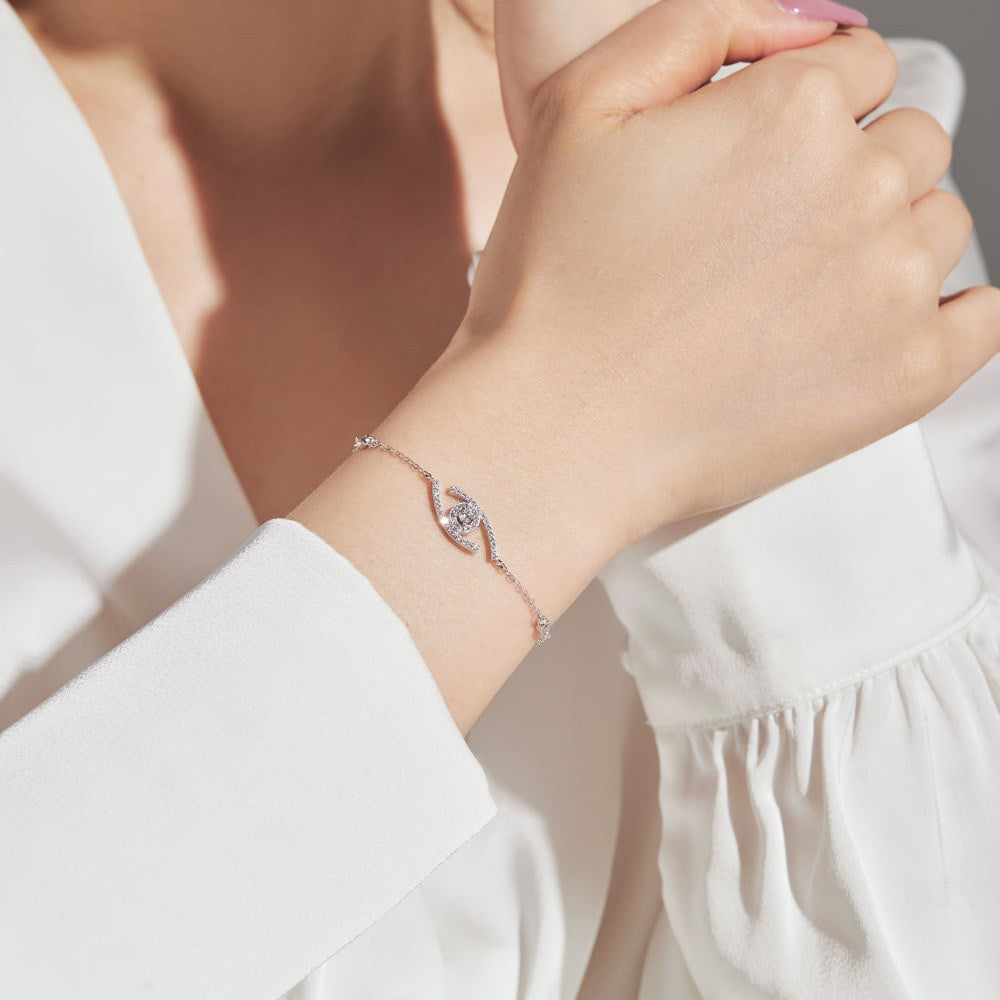 [Royal&Vicky]Lucky Eye Pave-Set Diamond Bracelet