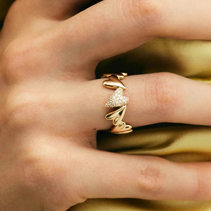[Royal&Vicky]Ciel Diamond Hearts Ring