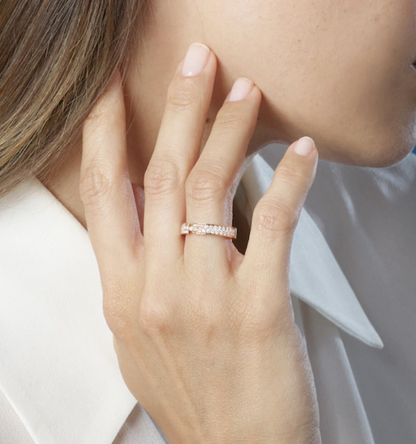 [Royal&Vicky]ALLIANCE LIENS VIDENCE PAVED DIAMOND 4MM RING