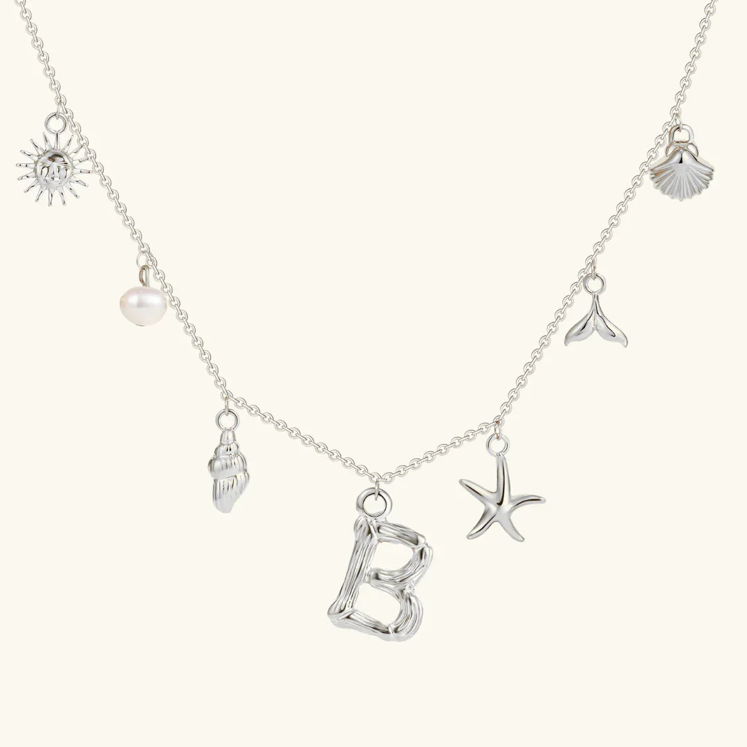 [Royal&Vicky]Avaria Ocean Initial Necklace