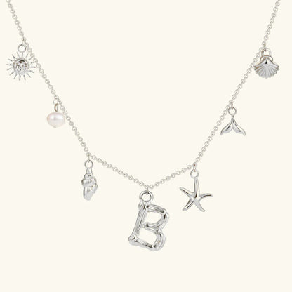 [Royal&Vicky]Avaria Ocean Initial Necklace