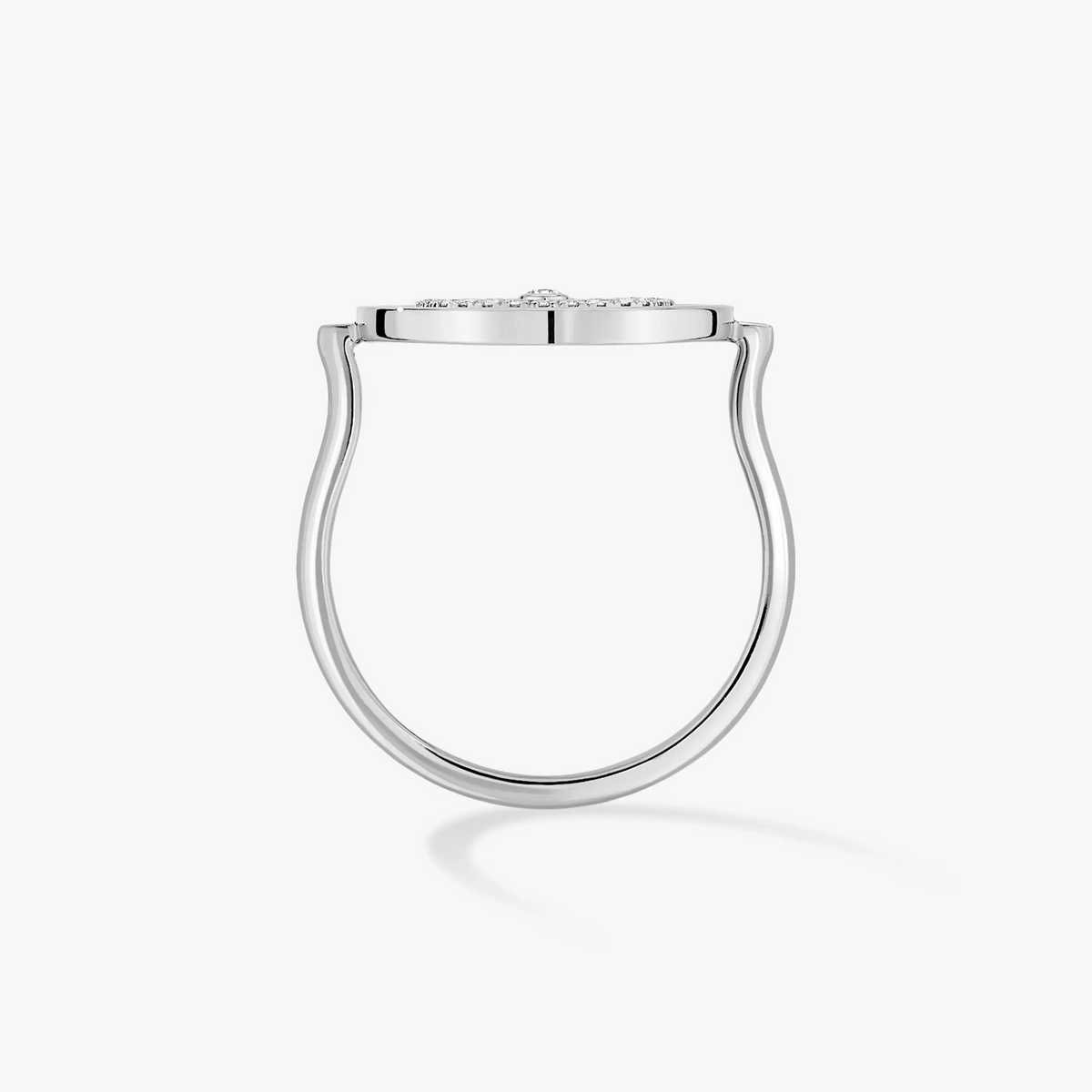 [Royal&Vicky]Lucky Move Paved Silver Diamond Ring