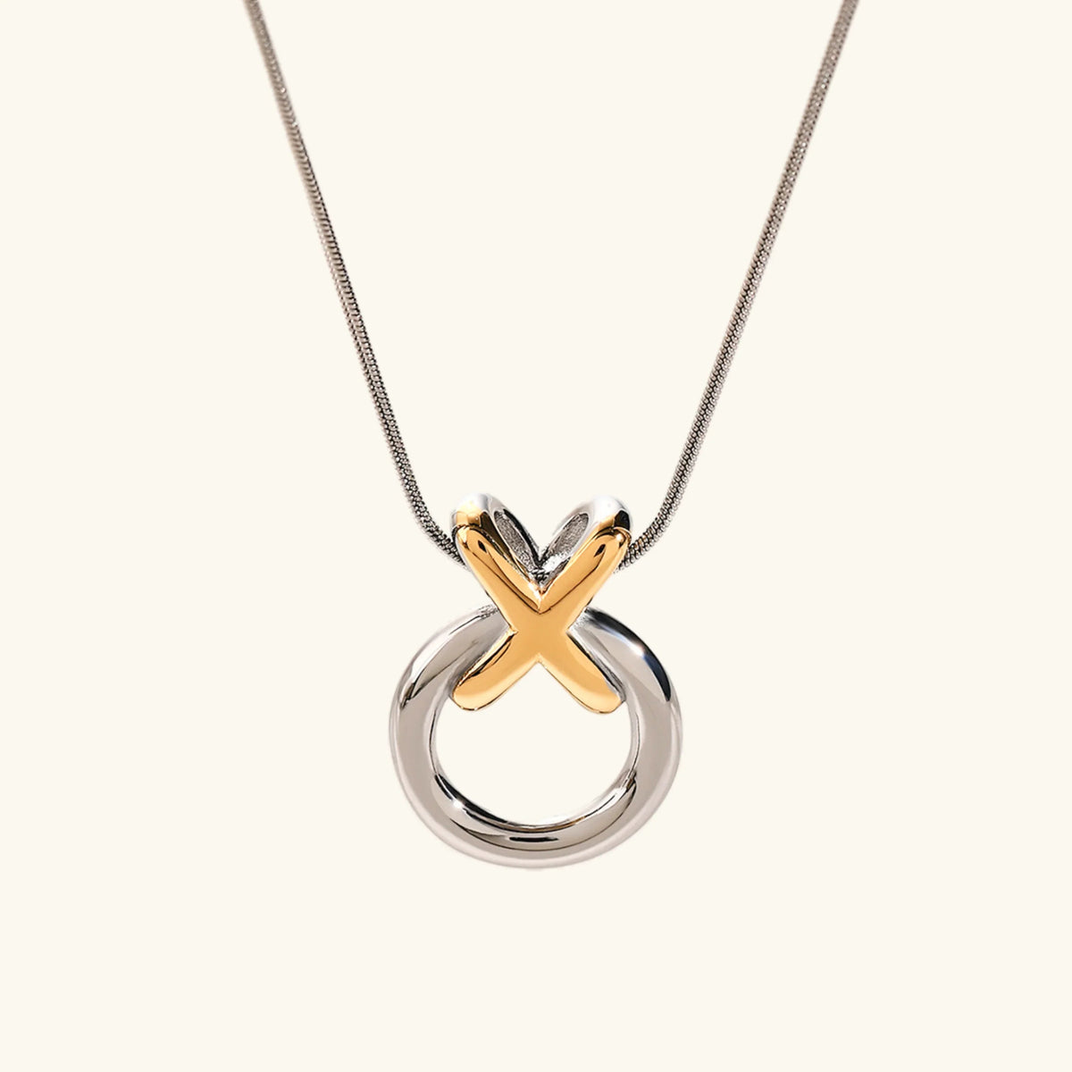 [Royal&Vicky]Mirabelle Ring Knot Necklace
