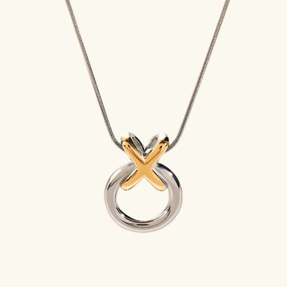 [Royal&Vicky]Mirabelle Ring Knot Necklace