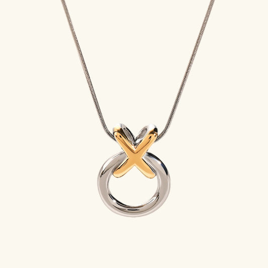 [Royal&Vicky]Mirabelle Ring Knot Halskette