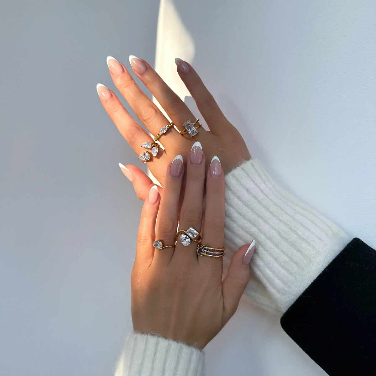 [Royal&Vicky]Chastity Diamond Ring Stack