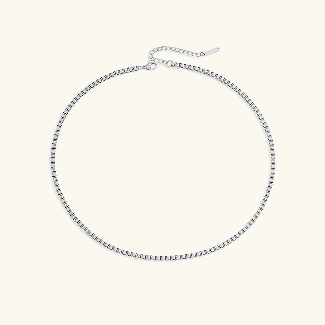[Royal&Vicky]Danica Box Chain Gold Necklace