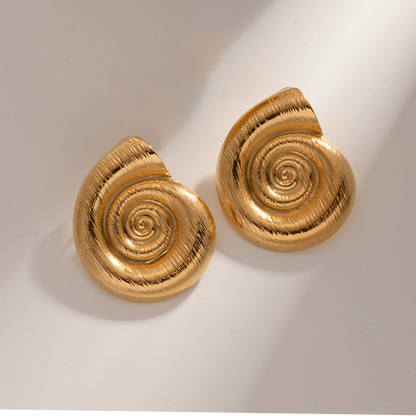 [Royal&Vicky]Nauticia Gold Shell Earrings