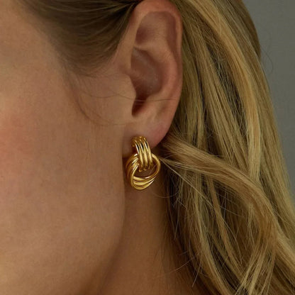 [Royal&Vicky]Luna Layered Hoop Earrings