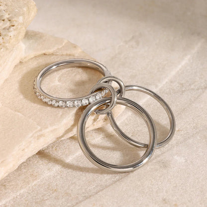 [Royal&Vicky]Evadne Diamond Ring Stack