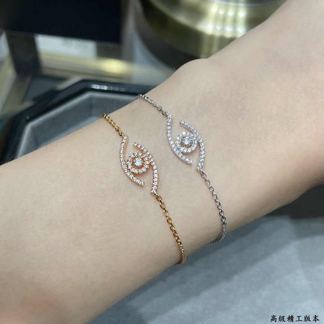 [Royal&Vicky]Lucky Eye Pave-Set Diamond Bracelet