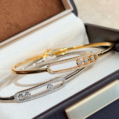 [Royal&Vicky]Move Pavé Diamond Bangle Bracelet M