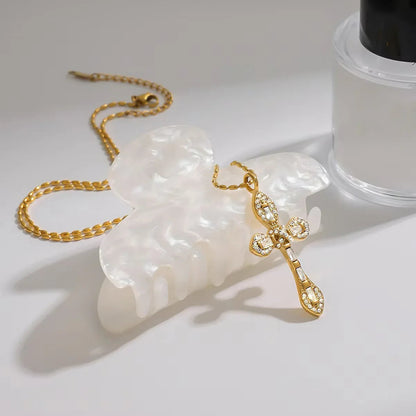 [Royal&Vicky]Olea Diamond Crucifix