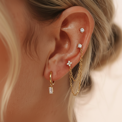 [Royal&Vicky]Dina Essential Diamond Earrings Bundle