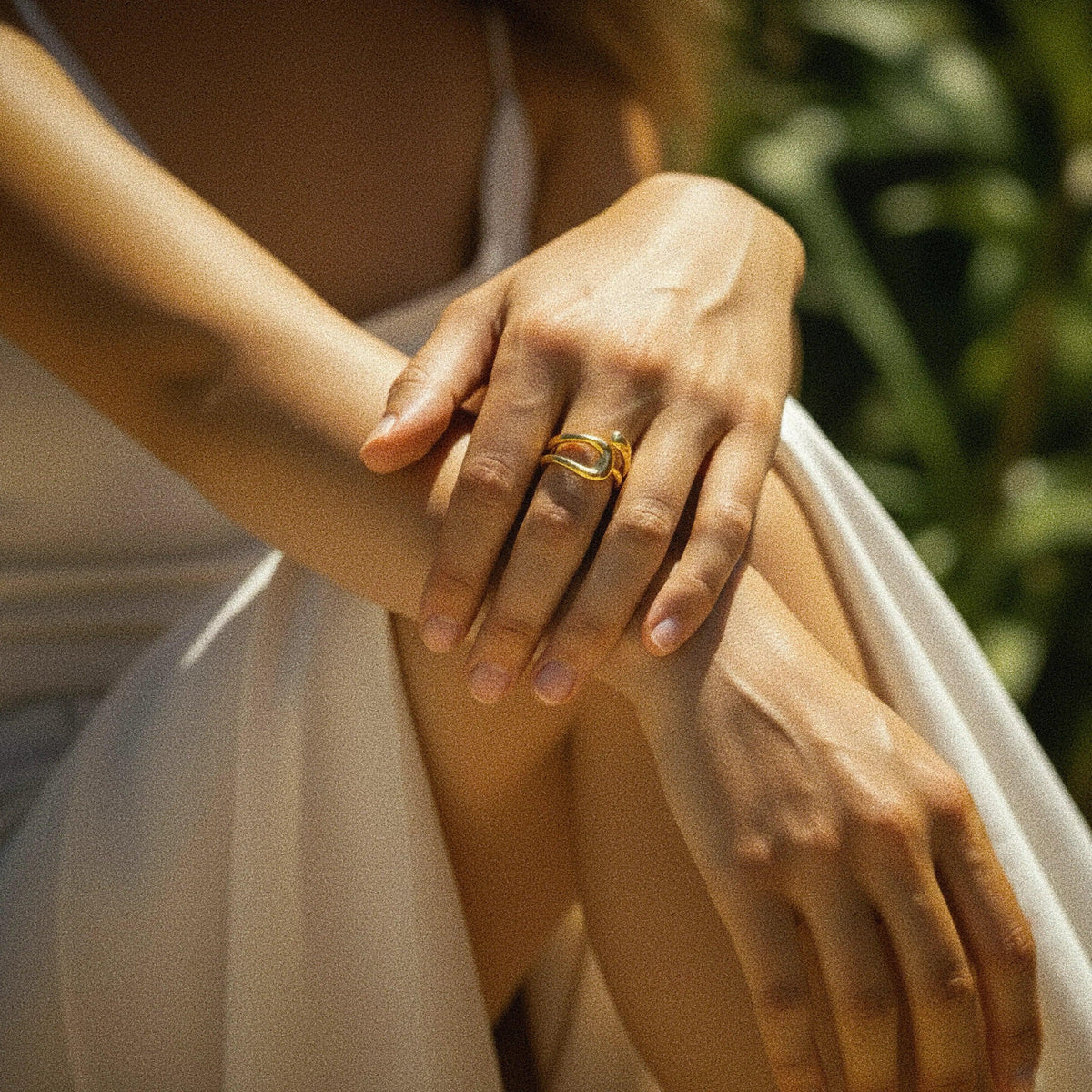 [Royal&Vicky]Bernice Open Ended Gold Ring