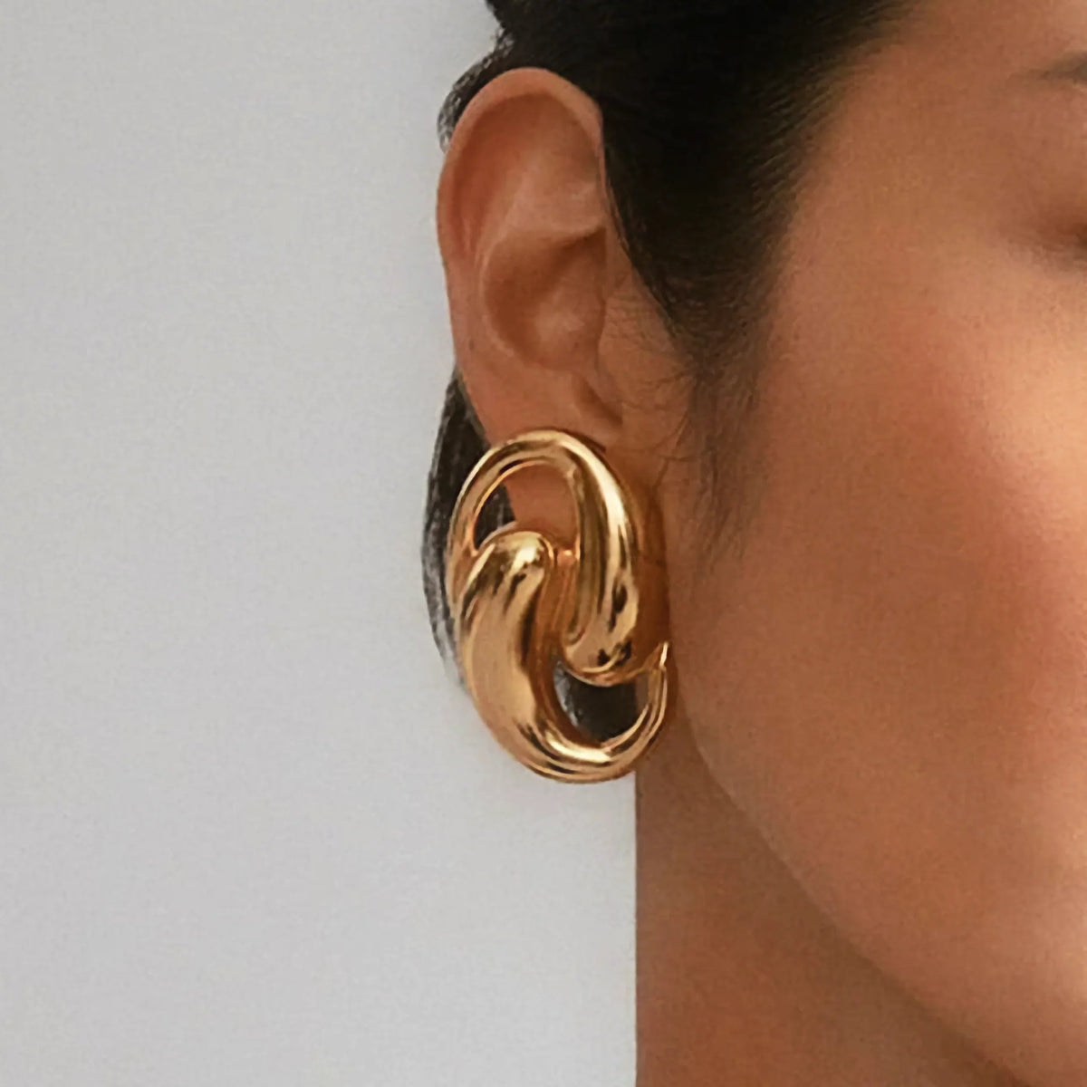 [Royal&Vicky]Dansley Water Drop Gold Earrings