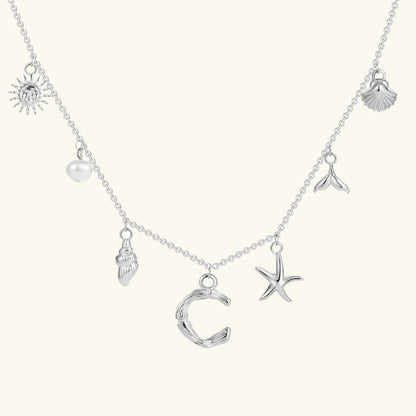 [Royal&Vicky]Avaria Ocean Initial Necklace