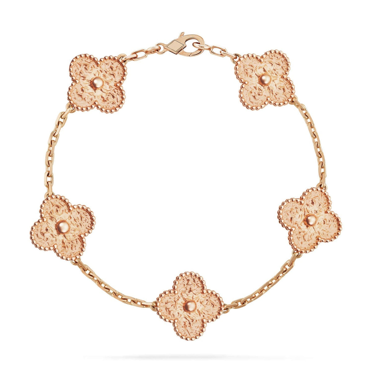 [Royal&Vicky]LUCKY CLOVER 5-MOTIF BRACELET - BRONZING