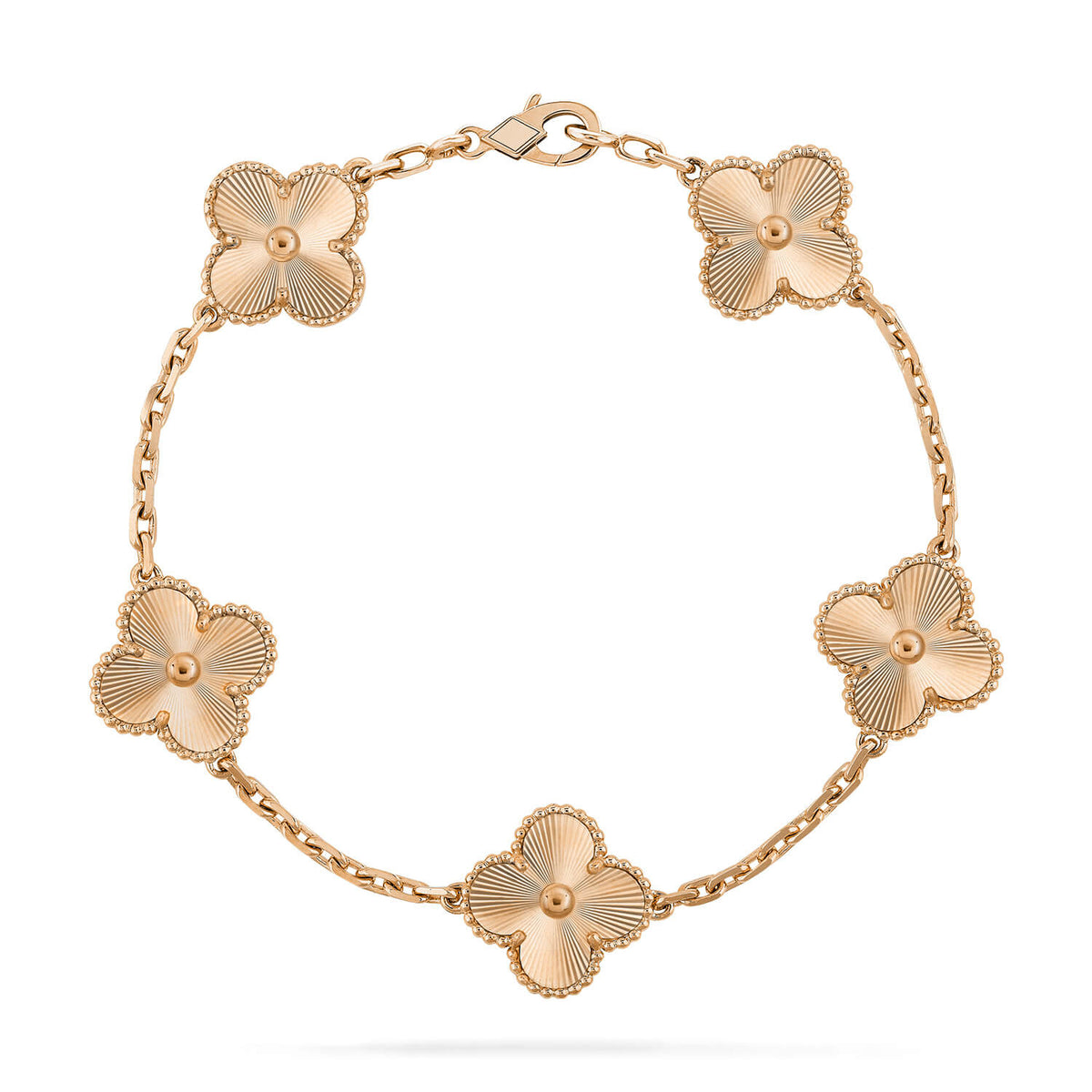 [Royal&Vicky]LUCKY CLOVER 5-MOTIF BRACELET - LASER COLLECTION