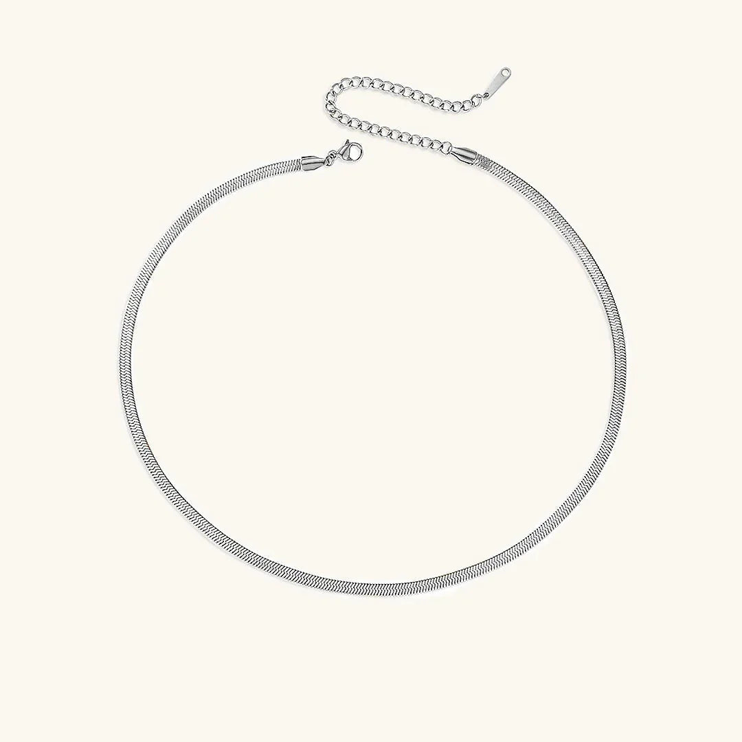 [Royal&Vicky]Elizabeth Gold Herringbone Necklace