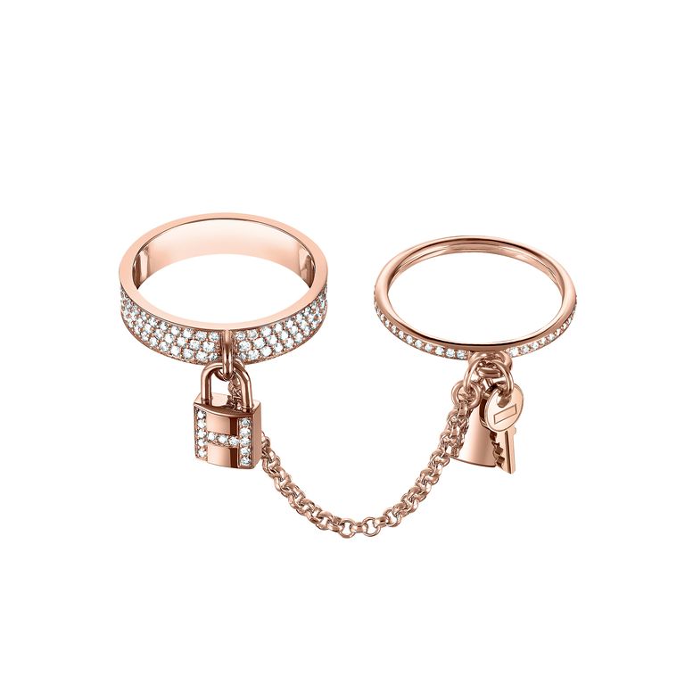 [Royal&Vicky]HM KELLY CLOCHETTE DOUBLE RING IN  WITH DIAMONDS