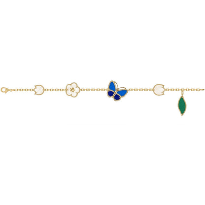 [Royal&Vicky]LUCKY SPRING BUTTERFLY 5 MOTIF BRACELET