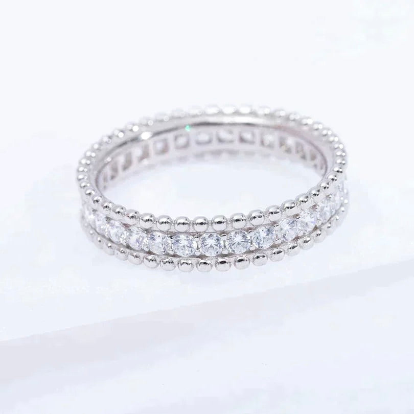 [Royal&Vicky]PERLEE DIAMOND SILVER RING