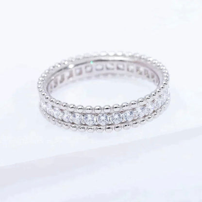 [Royal&Vicky]PERLEE DIAMOND SILVER RING