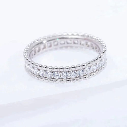 [Royal&Vicky]PERLEE DIAMOND SILVER RING