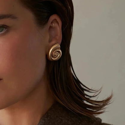 [Royal&Vicky]Nauticia Gold Shell Earrings