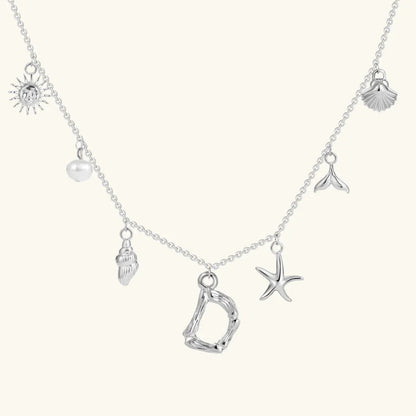 [Royal&Vicky]Avaria Ocean Initial Necklace